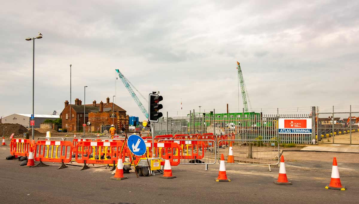 Construction traffic management in Lancashire