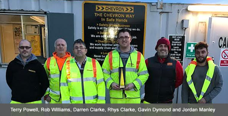 Chevron Newport is awarded Depot of the Year 2016