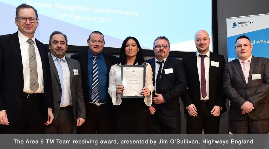 Chevron and the Area 9 TM Team highly commended at the recent Highways England Supplier awards