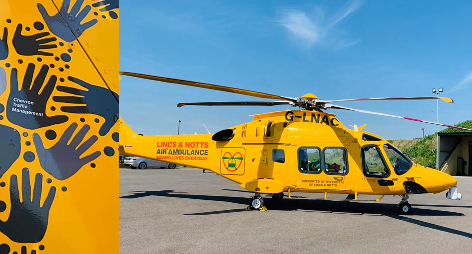 Chevron are proud to support the Lincs & Notts Air Ambulance
