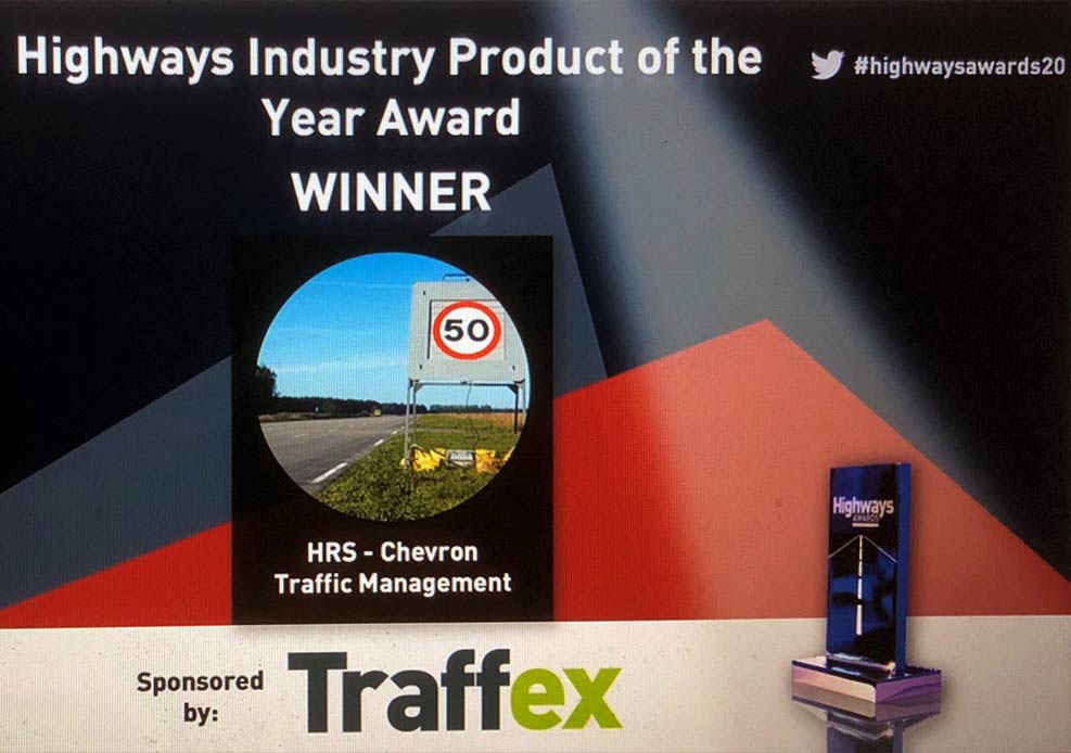 Smart sign wins product of the year award for Chevron TM and HRS