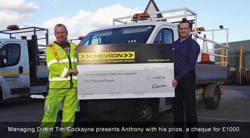 Anthony Cook wins Annual H&S Award 2016 Anthony Cook wins Annual H&S Award 2016