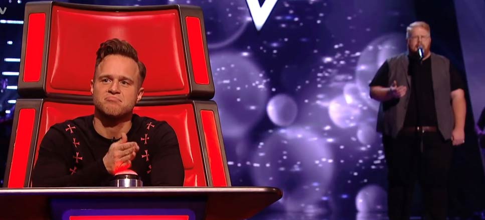 Chevron's Luke Swatman performs on ‘The Voice UK’ Chevron's Luke Swatman performs on ‘The Voice UK’