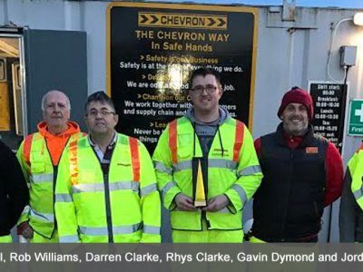 Chevron Newport is awarded Depot of the Year 2016