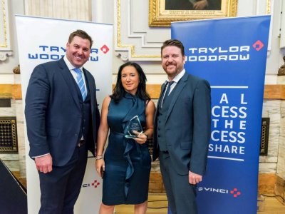 Chevron win award for ‘Fairness Inclusion & Respect at the Taylor Woodrow Supply Chain Awards 2018