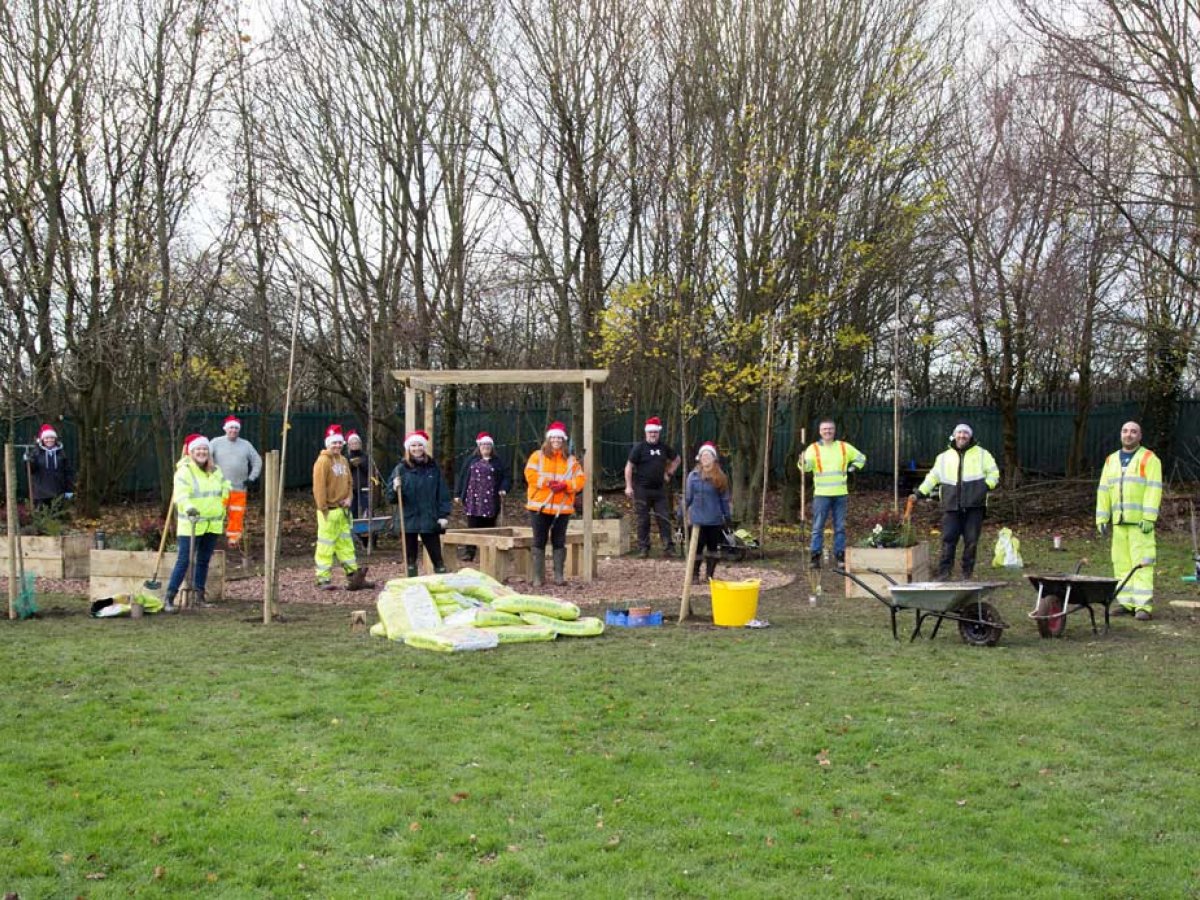 Chevron TM Helps create outdoor learning space for local school